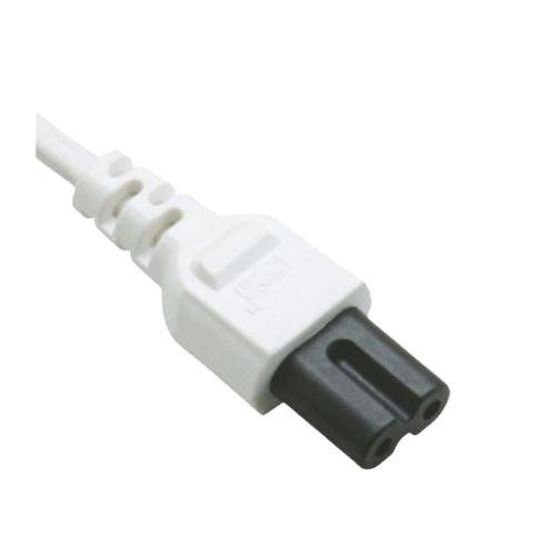 How does the choice of IEC standard power cord impact energy efficiency and overall power consumption of electronic devices?